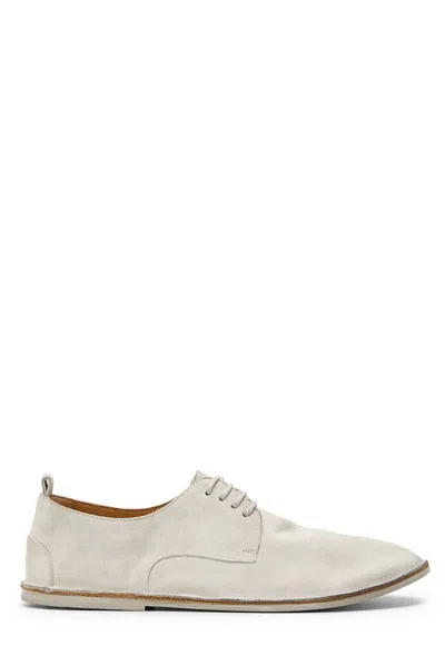 Marsèll Strasacco Suede Derby Shoes In White