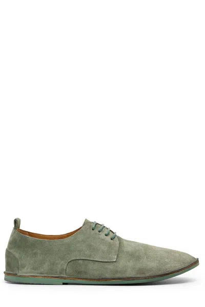 Marsèll Suede Derby Shoes In Green