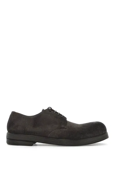 Marsèll Marsell Suede Pumpkin Wedge Lace-up Shoes Men In Grey