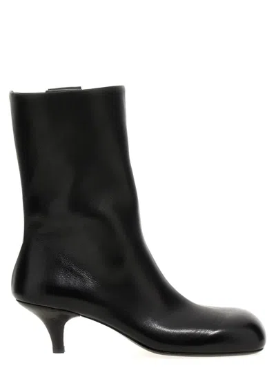 Marsèll Tillo Square Toe Ankle Boots In Black