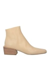 Marsèll Pannelletto 50mm Ankle Boots In Beige