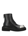 Marsèll Woman Ankle Boots Black Size 6 Calfskin In Black