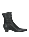 Marsèll Woman Ankle Boots Black Size 7 Leather In Black