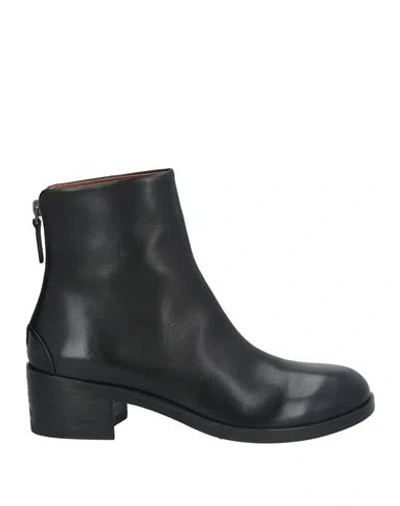 Marsèll Woman Ankle Boots Black Size 7.5 Leather