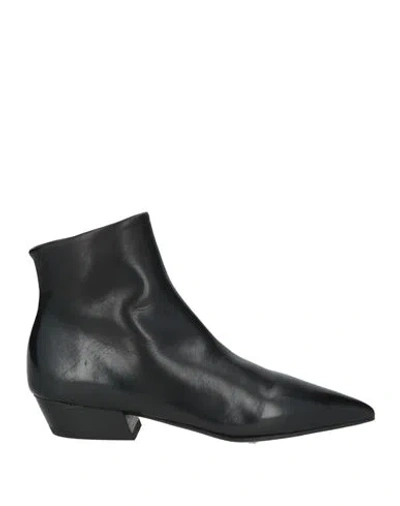 Marsèll Woman Ankle Boots Black Size 8 Calfskin