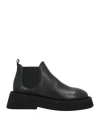 Marsèll Woman Ankle Boots Black Size 8.5 Calfskin