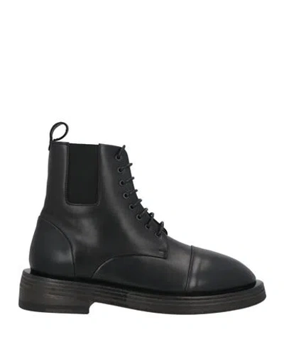 Marsèll Woman Ankle Boots Black Size 9 Calfskin In Black