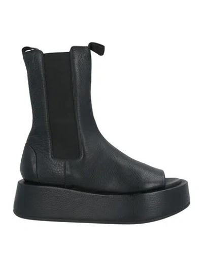 Marsèll Open-toe Chunky Leather Boots In Black