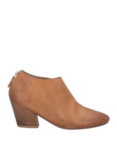 Marsèll Woman Ankle Boots Camel Size 6 Leather In Beige