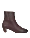 Marsèll Woman Ankle Boots Chocolate Brown Size 10 Leather