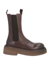 Marsèll Woman Ankle Boots Chocolate Brown Size 7 Calfskin