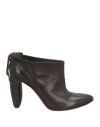 Marsèll Woman Ankle Boots Dark Brown Size 7.5 Leather In Brown