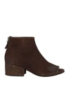 Marsèll Woman Ankle Boots Dark Brown Size 6 Leather
