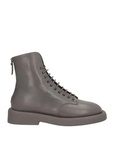 Marsèll Woman Ankle Boots Grey Size 8 Calfskin