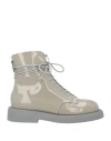 Marsèll Woman Ankle Boots Grey Size 8 Leather In Grey