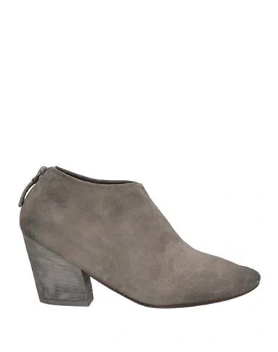 Marsèll Woman Ankle Boots Lead Size 6 Leather In Grey