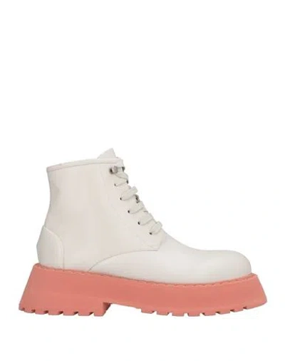Marsèll Woman Ankle Boots Light Grey Size 8 Calfskin