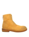 Marsèll Woman Ankle Boots Marigold Size 11 Leather In Yellow