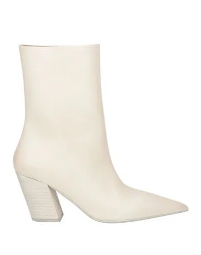 Marsèll Woman Ankle Boots Off White Size 7 Calfskin