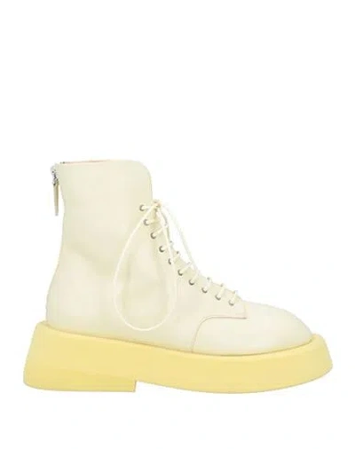 Marsèll Ankle Lace-up Fastening Boots In Yellow