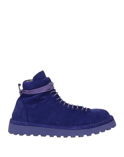 Marsèll Woman Ankle Boots Purple Size 8 Leather