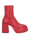 Shop Marsèll Woman Ankle Boots Red Size 8.5 Calfskin