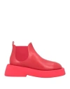 Marsèll Leather Ankle Boots In Red