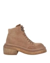 Marsèll Woman Ankle Boots Sand Size 8 Leather In Beige