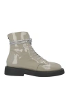 Marsèll Woman Ankle Boots Taupe Size 7 Leather In Grey
