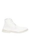 MARSÈLL MARSÈLL WOMAN ANKLE BOOTS WHITE SIZE 8 CALFSKIN