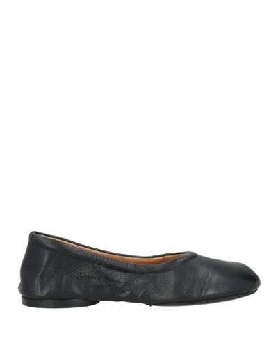 Marsèll Woman Ballet Flats Black Size 9.5 Calfskin