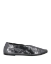 MARSÈLL MARSÈLL WOMAN BALLET FLATS CHARCOAL SIZE 7.5 CALFSKIN