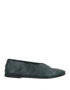 Marsèll Woman Ballet Flats Emerald Green Size 8 Leather