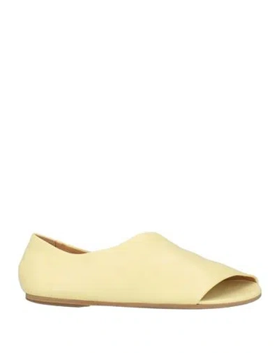 Marsèll Woman Ballet Flats Pastel Yellow Size 6.5 Calfskin