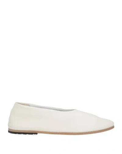 Marsèll Woman Ballet Flats White Size 8 Leather