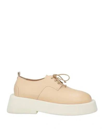 Marsèll Lace-up Leather Derby Shoes In Beige