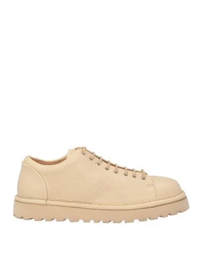 Marsèll Woman Lace-up Shoes Beige Size 8 Leather