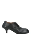 Marsèll Woman Lace-up Shoes Black Size 7 Leather