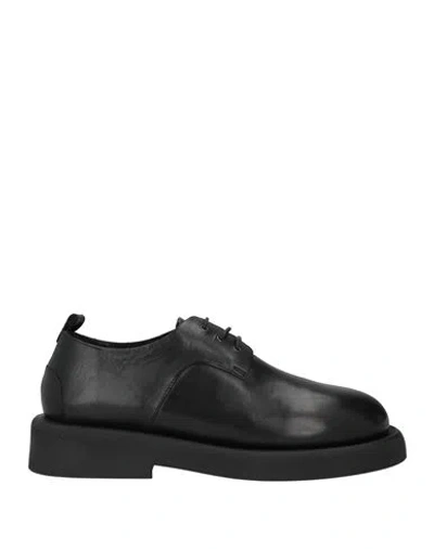 Marsèll Woman Lace-up Shoes Black Size 8 Calfskin