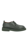 Marsèll Woman Lace-up Shoes Dark Green Size 8 Leather