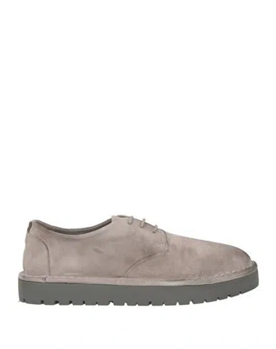 Marsèll Woman Lace-up Shoes Grey Size 7 Leather