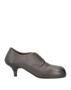 Marsèll Woman Lace-up Shoes Lead Size 7.5 Leather