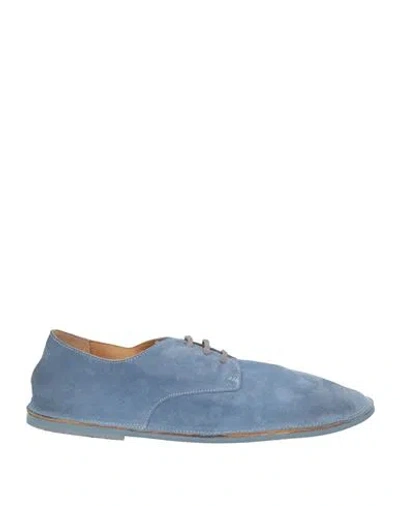 Marsèll Woman Lace-up Shoes Light Blue Size 10 Leather