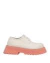 Marsèll Woman Lace-up Shoes Light Grey Size 8 Calfskin In Grey