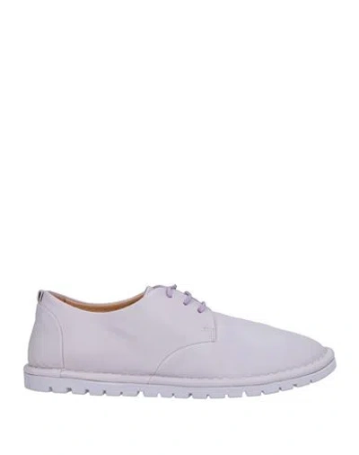 Marsèll Woman Lace-up Shoes Lilac Size 7.5 Calfskin In Purple