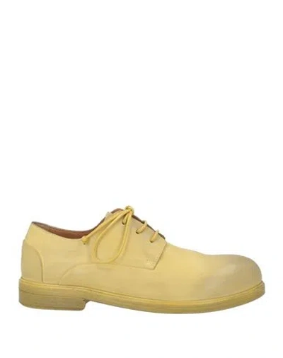 Marsèll Woman Lace-up Shoes Lime Green Size 8 Calfskin