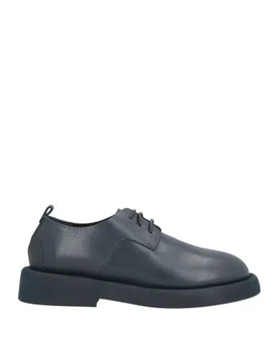 Marsèll Woman Lace-up Shoes Midnight Blue Size 7 Leather
