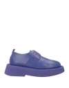 Marsèll Woman Lace-up Shoes Purple Size 8 Soft Leather