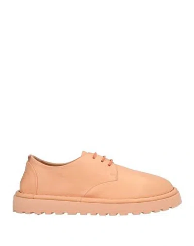 Marsèll Woman Lace-up Shoes Salmon Pink Size 8 Calfskin