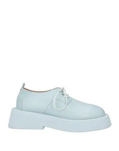 Marsèll Woman Lace-up Shoes Sky Blue Size 9 Calfskin